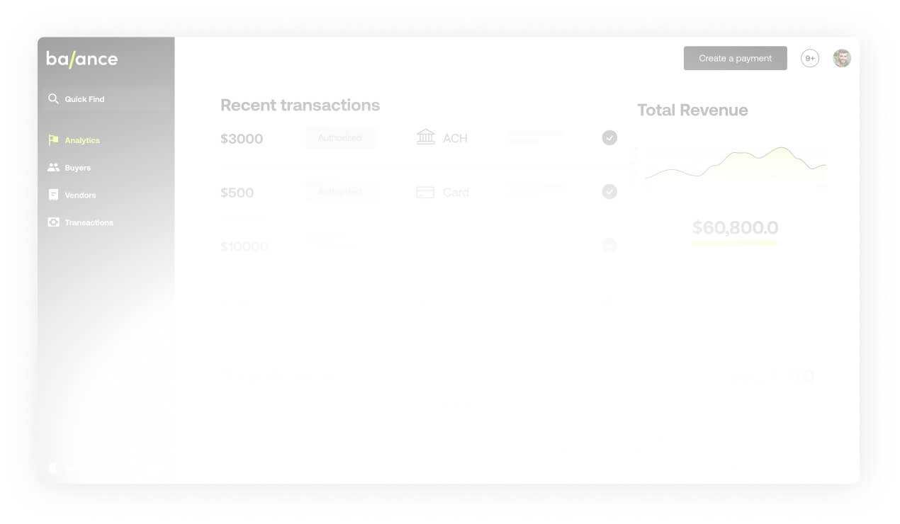 Balance B2B Payments for Merchants & Marketplaces